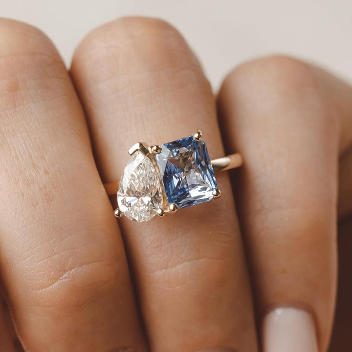 Two Stone Lab Diamond Ring