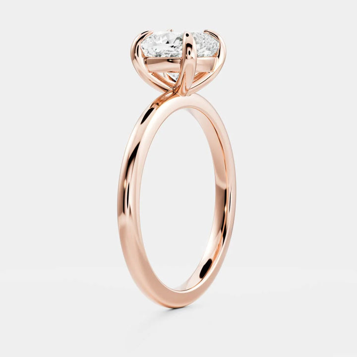 lab grown cushion diamond solitaire ring IGI certified CVD USA