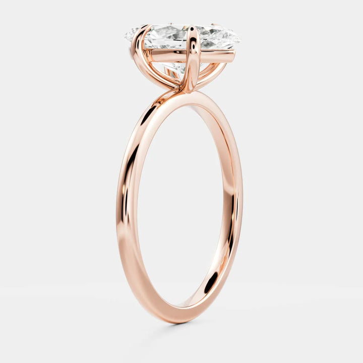 lab grown marquise diamond solitaire engagement ring IGI certified USA