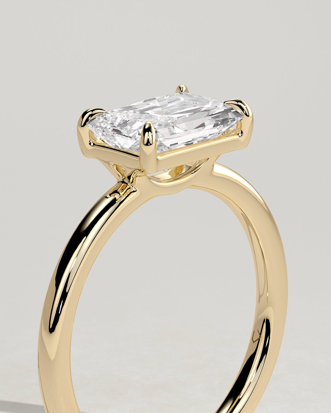 1.5ct radiant diamond engagement ring