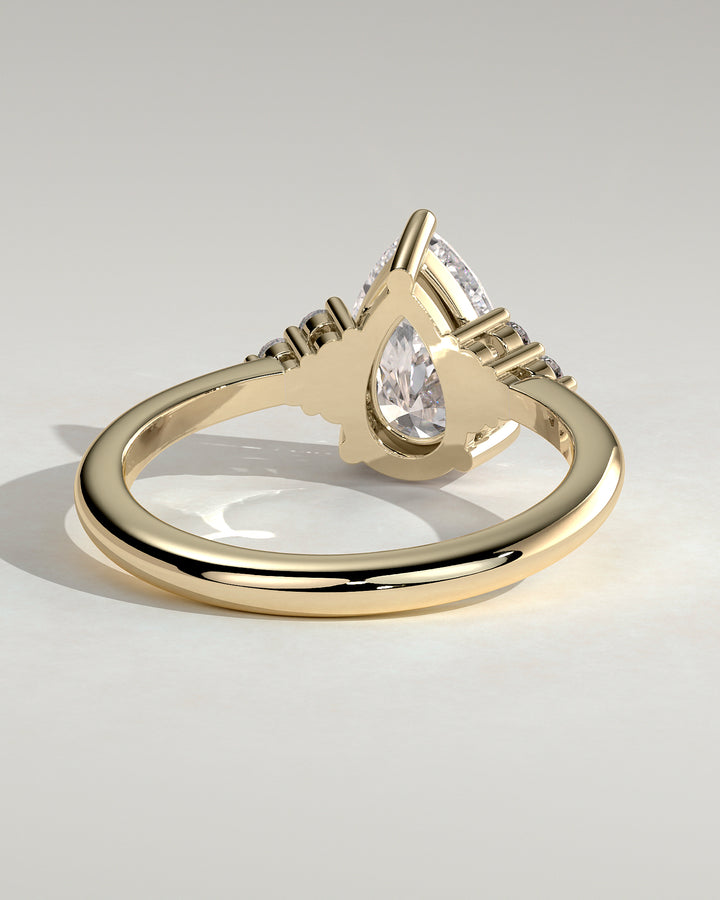 IGI certified pear diamond ring