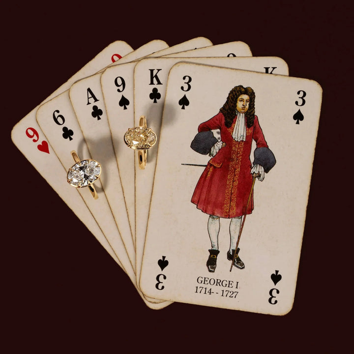 2.0CT Bezel Set Oval Cut Lab Grown Diamond Cathedral Engagement Ring