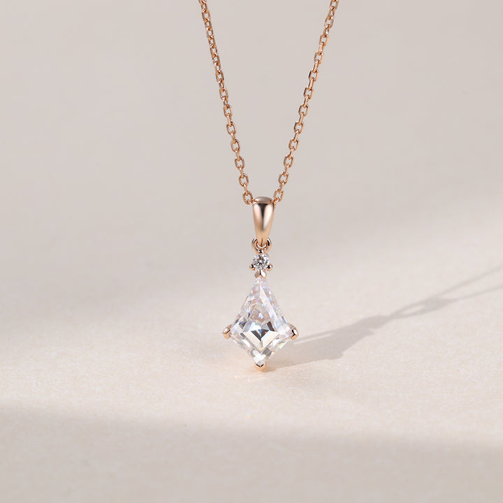 Kite Cut Lab Grown Diamond Pendant Necklace