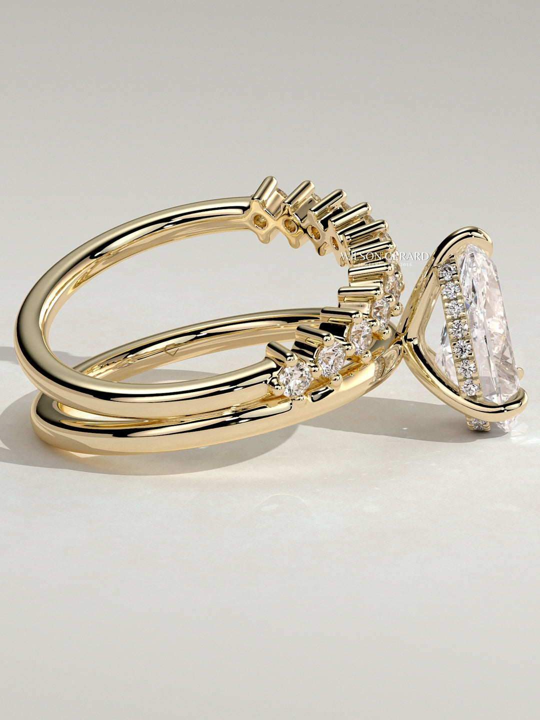 Lab Diamond Bridal Ring Set