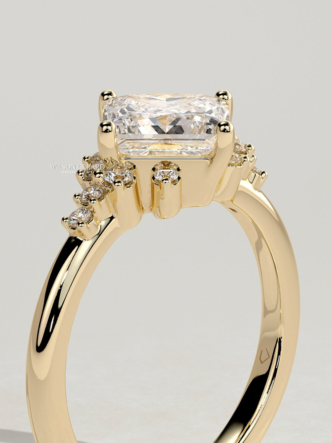 2ct princess cut engagement ring