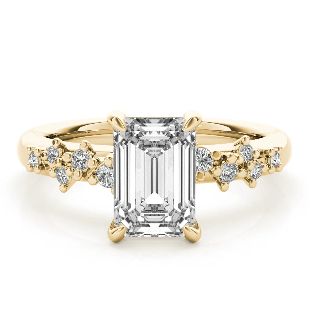 Emerald Cut Lab Diamond Ring
