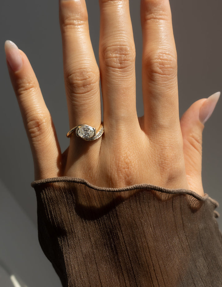Lab Grown Oval Diamond Ring