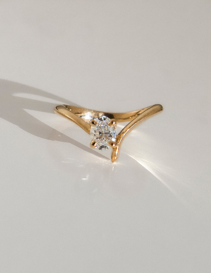 Lab Grown Oval Diamond Ring