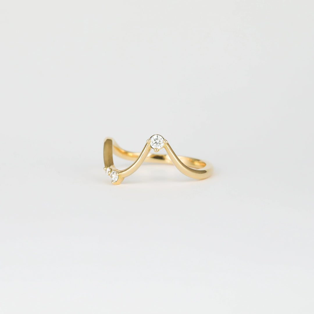 Unique Pear Diamond Ring Set