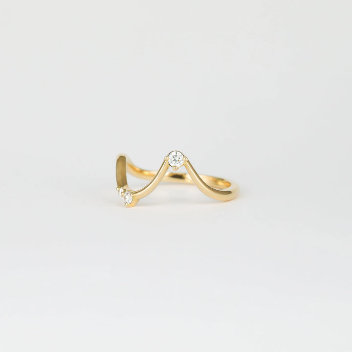 Unique Pear Diamond Ring Set
