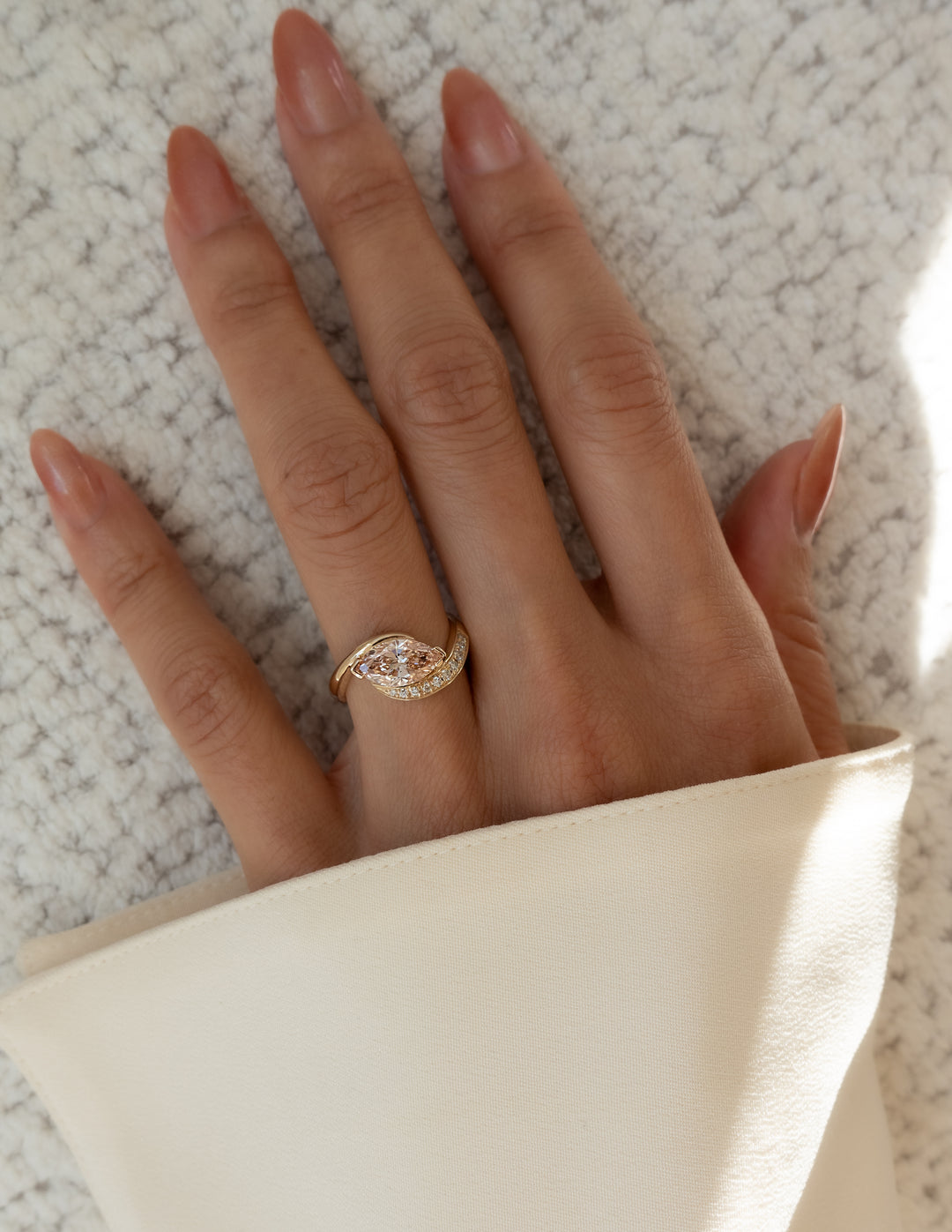 Lab Grown Pink Diamond Ring