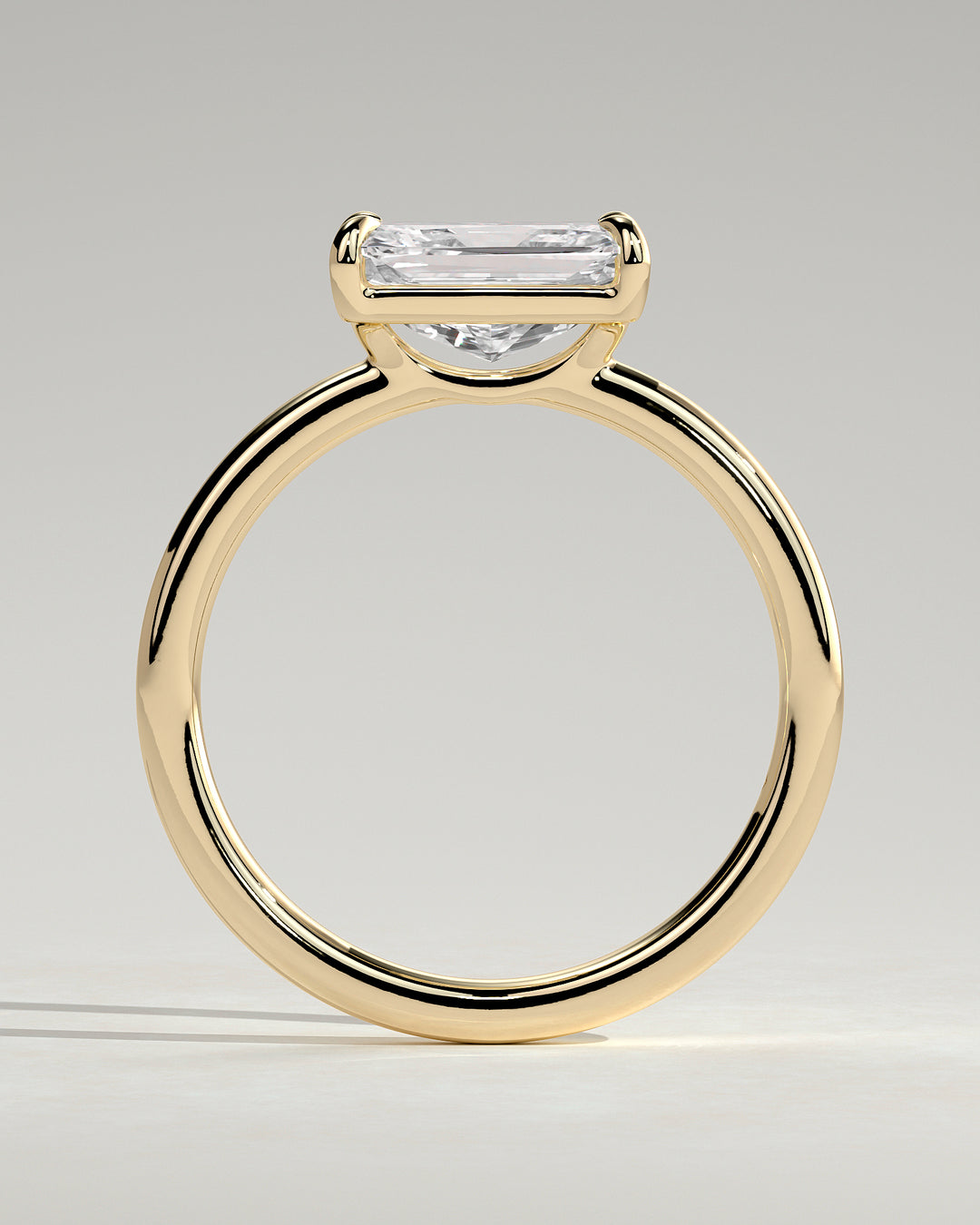 Landscape set radiant diamond