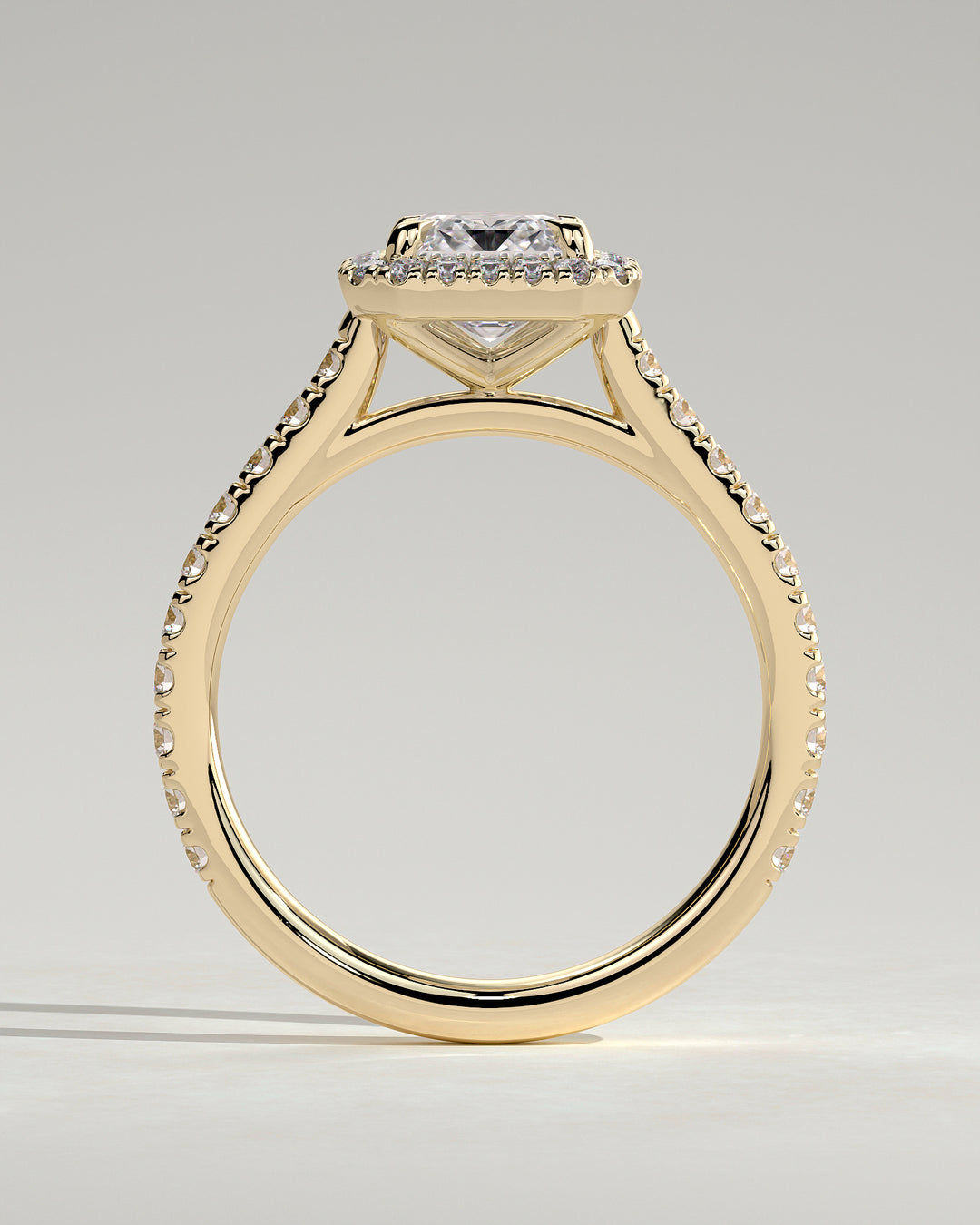 Large emerald cut engagement rings