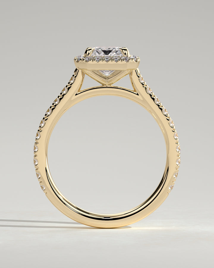 Large emerald cut engagement rings