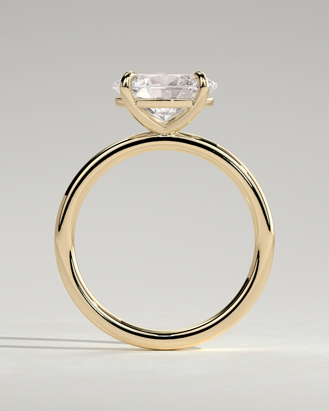 Large oval lab diamond ring