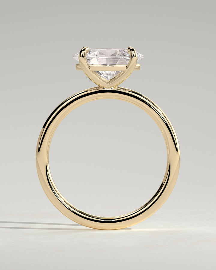 Large oval lab diamond ring