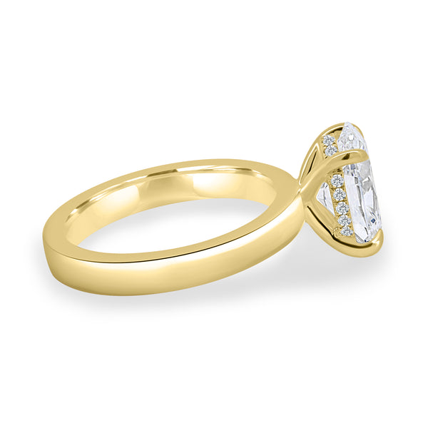 Oval Lab Diamond Engagement Ring