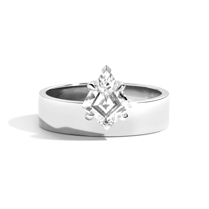 Kite Cut Solitaire Engagement Ring