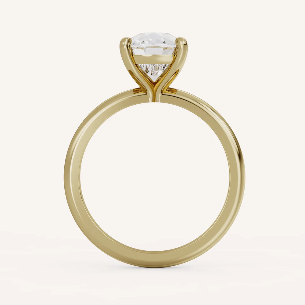 Elongated Cushion Lab Diamond Engagement Ring