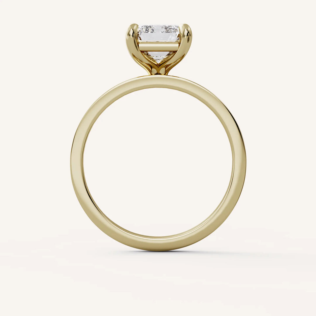 2 Carat Emerald Cut Lab Diamond Ring