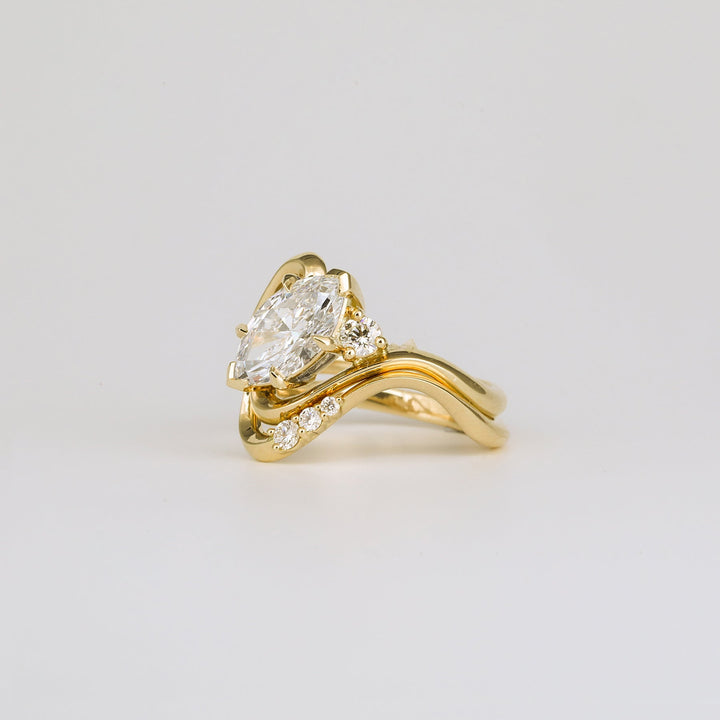 fashion forward marquise engagement ring lab grown diamond