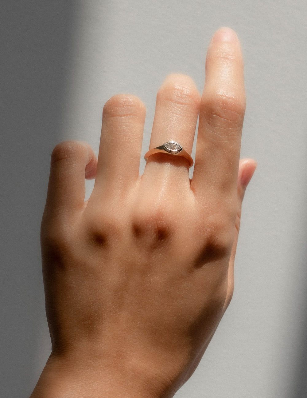 1 Carat Marquise Lab Diamond Ring