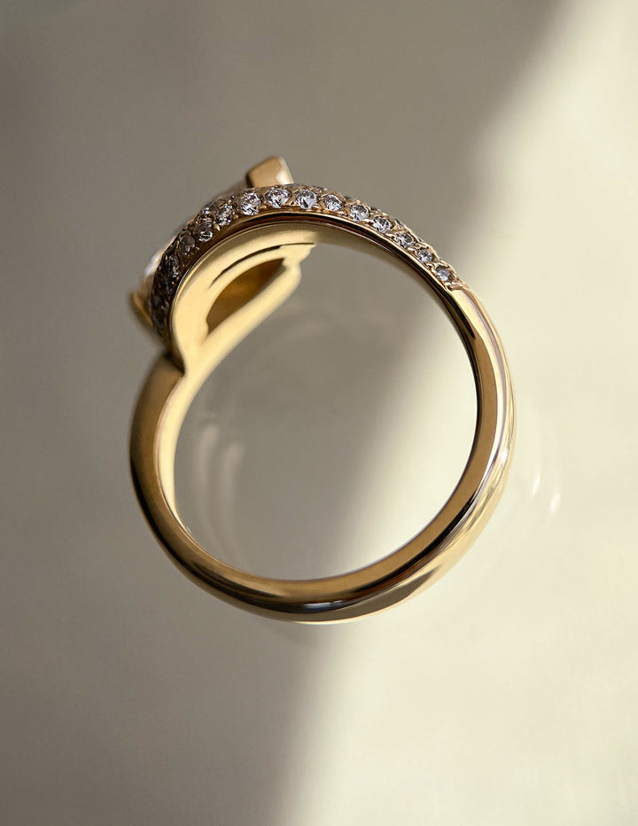 Marquise Champagne Engagement Ring for Women