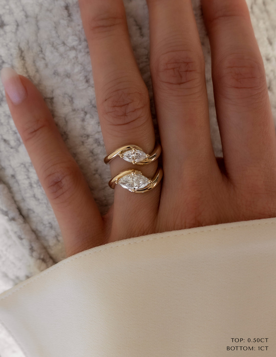 2 Carat Marquise Lab Diamond Ring