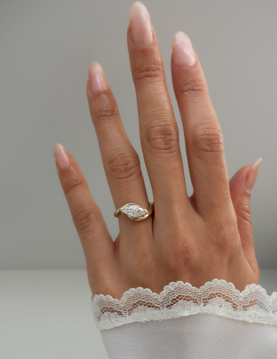 2 Carat Marquise Lab Diamond Ring