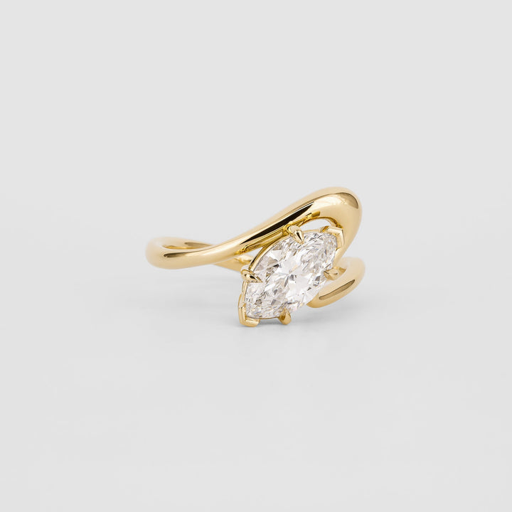 Antique Style Marquise Diamond Ring