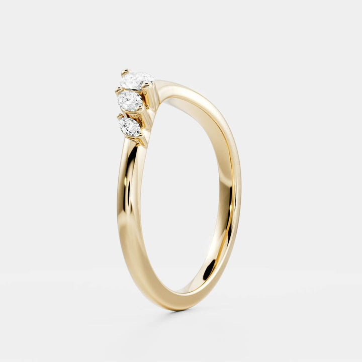 Marquise Diamond Stacking Band