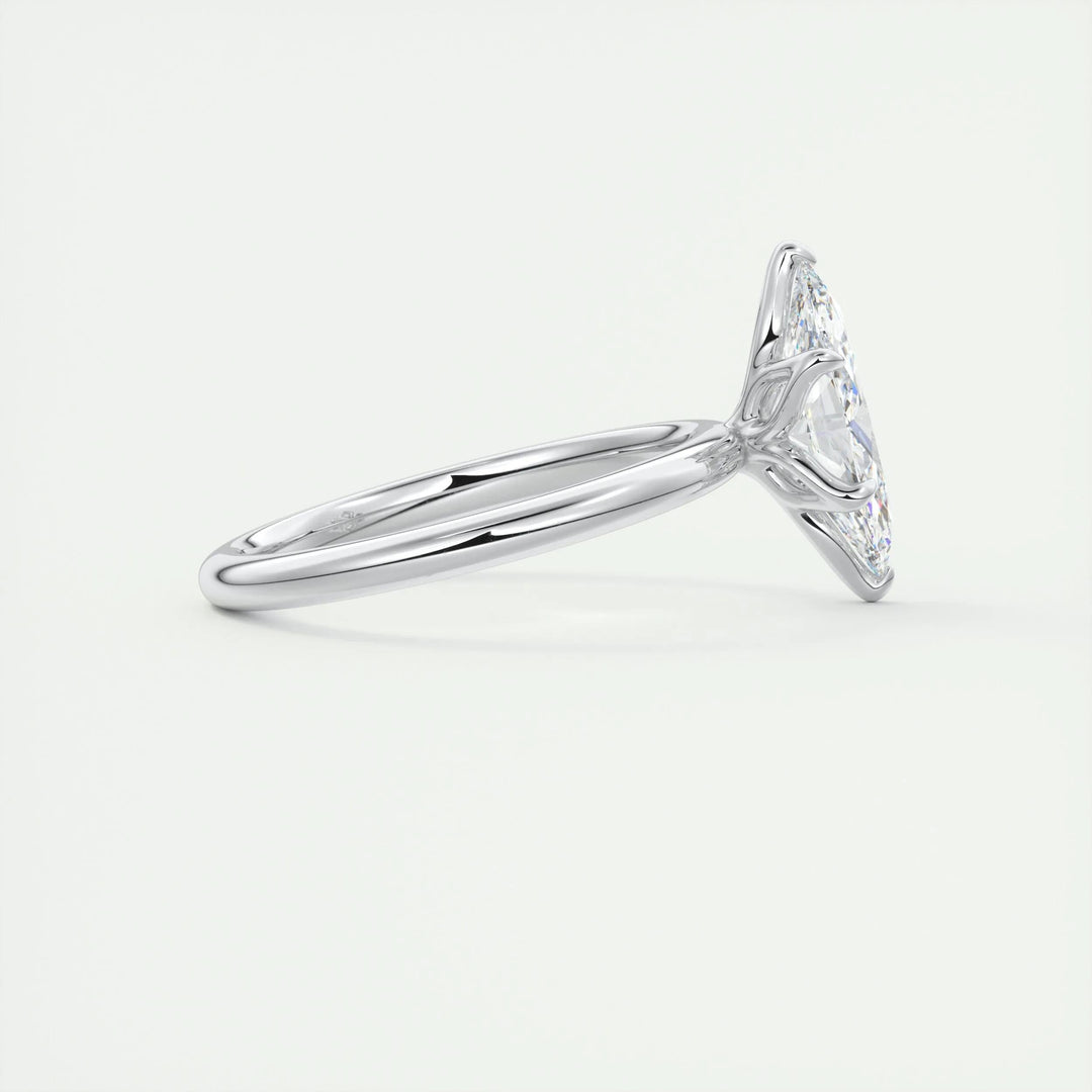 1.5ct Marquise Shaped F- VS1 Diamond Solitaire Engagement Ring