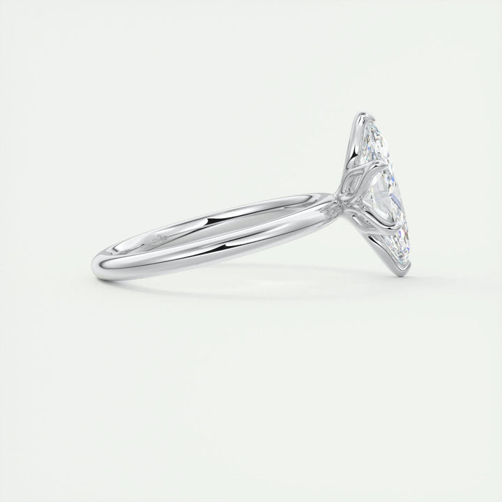 1.5ct Marquise Shaped F- VS1 Diamond Solitaire Engagement Ring