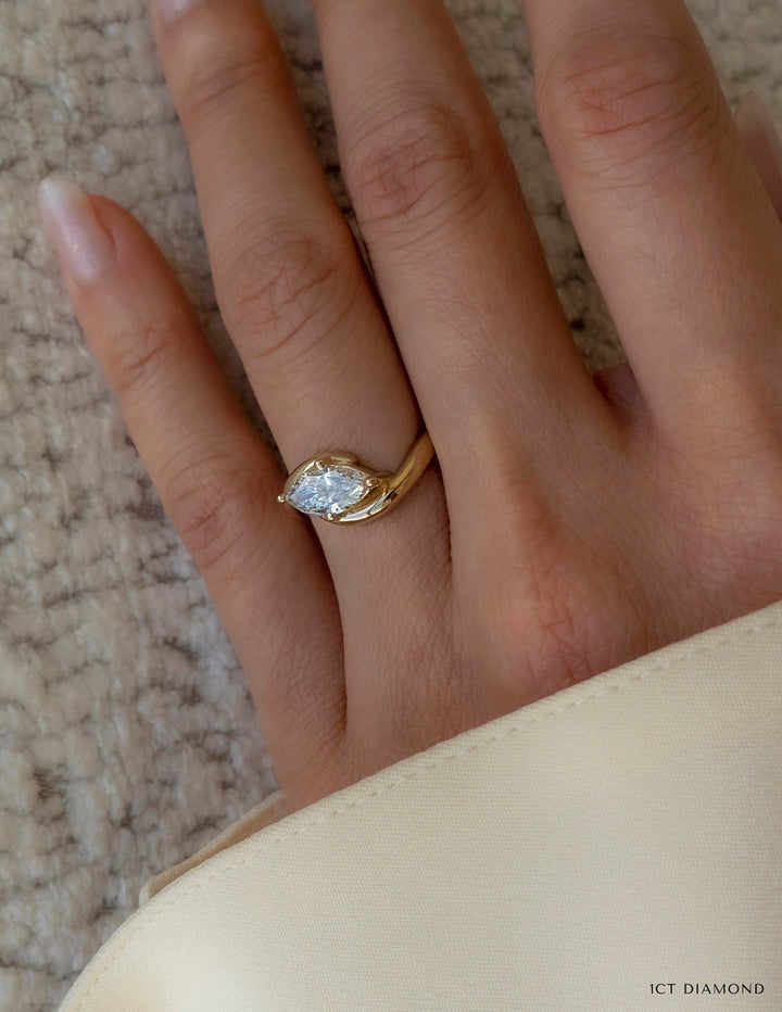 Marquise Solitaire Engagement Ring