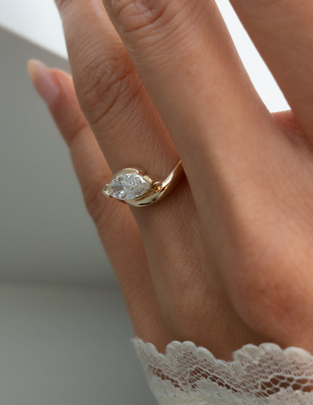 Marquise Solitaire Engagement Ring