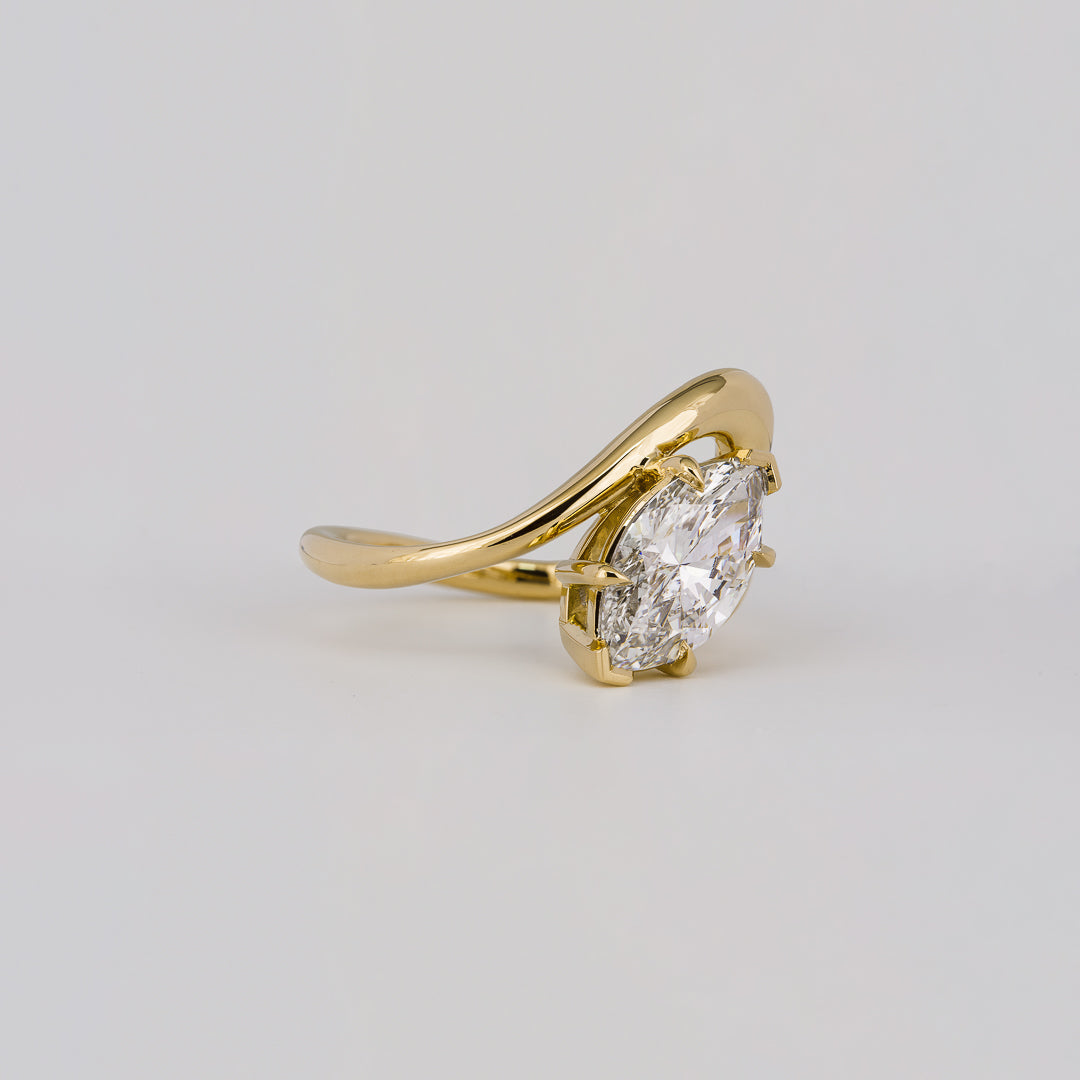  Marquise Solitaire Engagement Ring