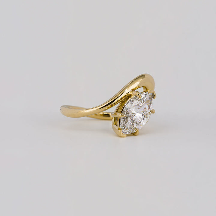  Marquise Solitaire Engagement Ring