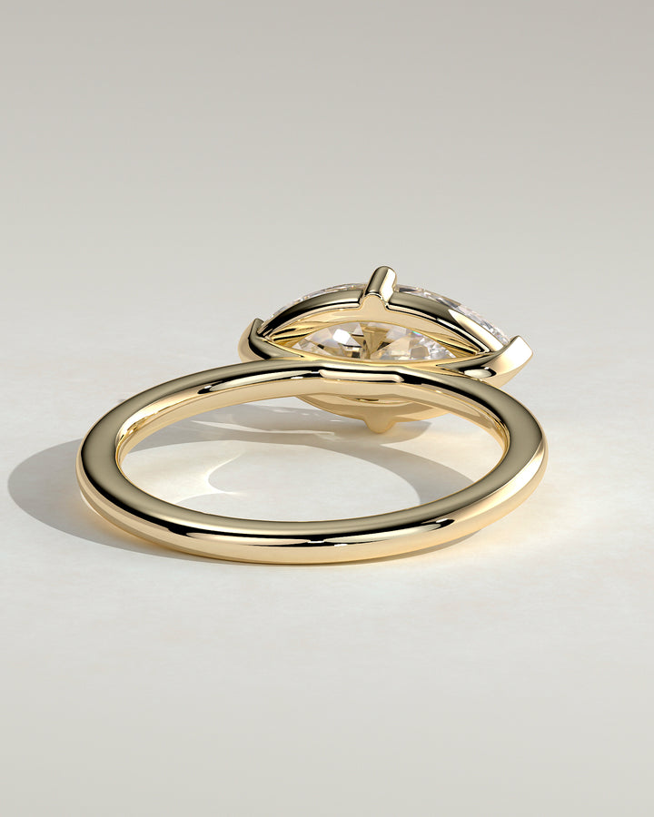 Marquise diamond ring from east to west
