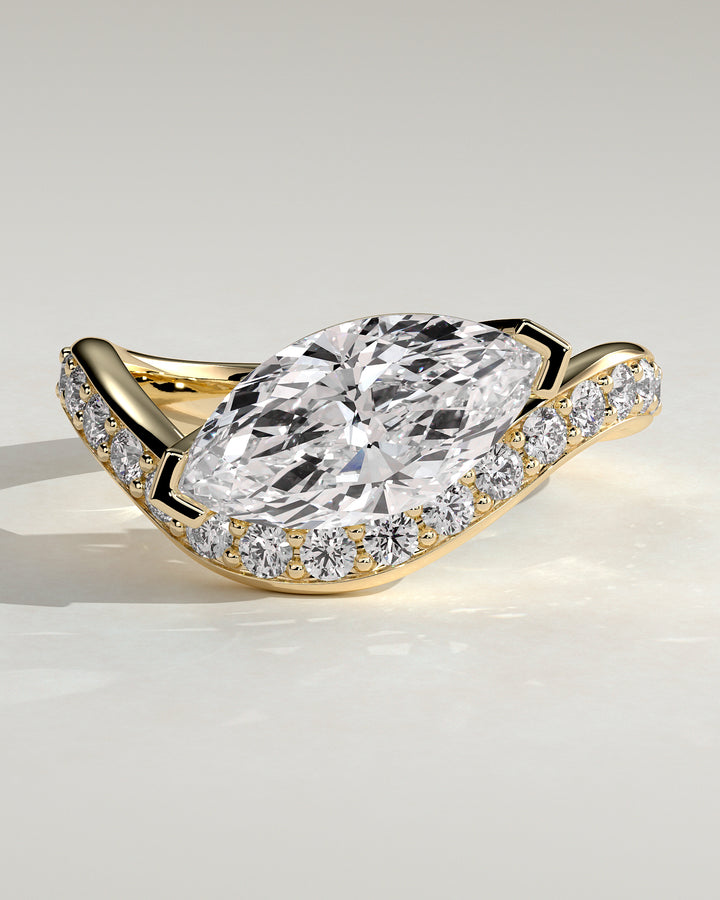 Marquise engagement ring