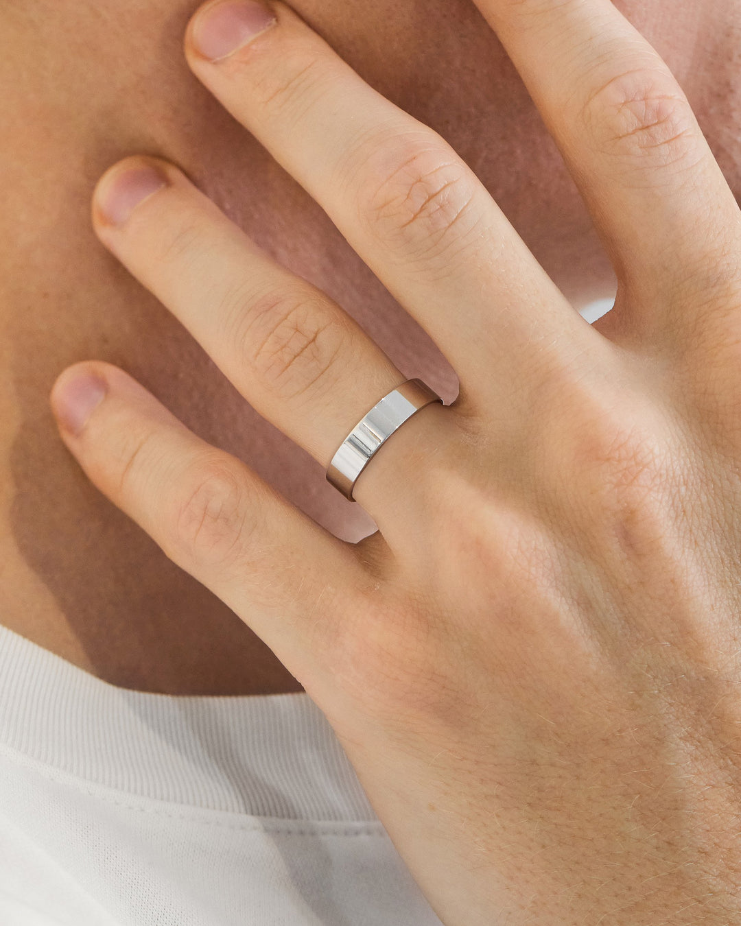 Men's Classic Flat Wedding Band