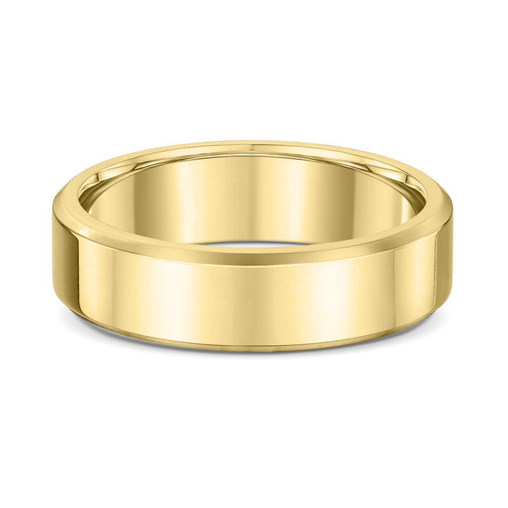 Men's Classic Heavy Flat Bevel Wedding Band