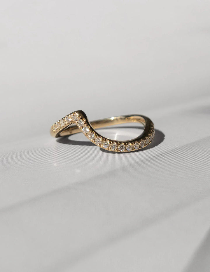 1.50CT Elongated Cushion E/VS Lab Grown Diamond Bypass Engagement Ring With Matching Curved Band