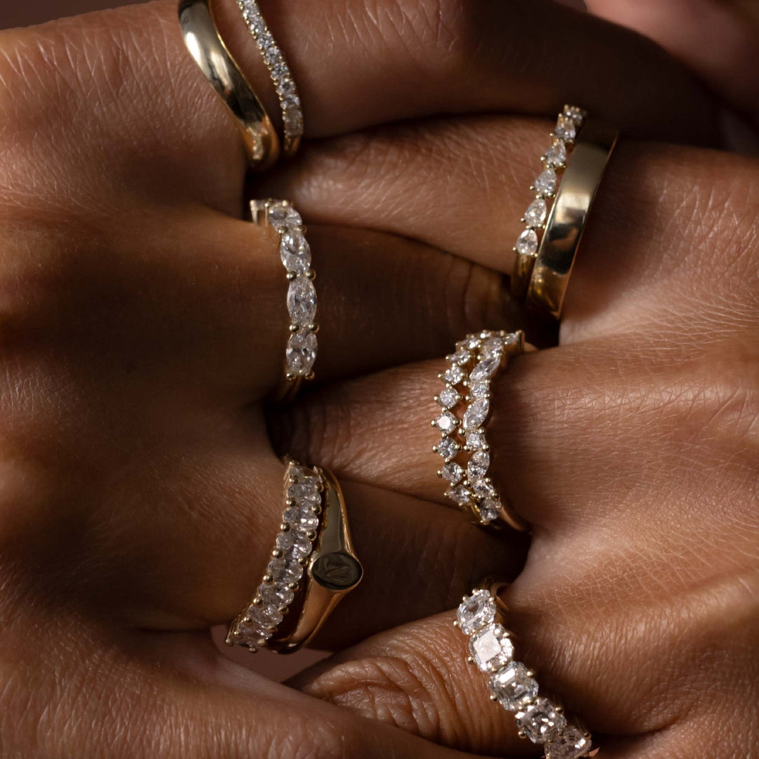 Pear Lab Diamond Ring Band
