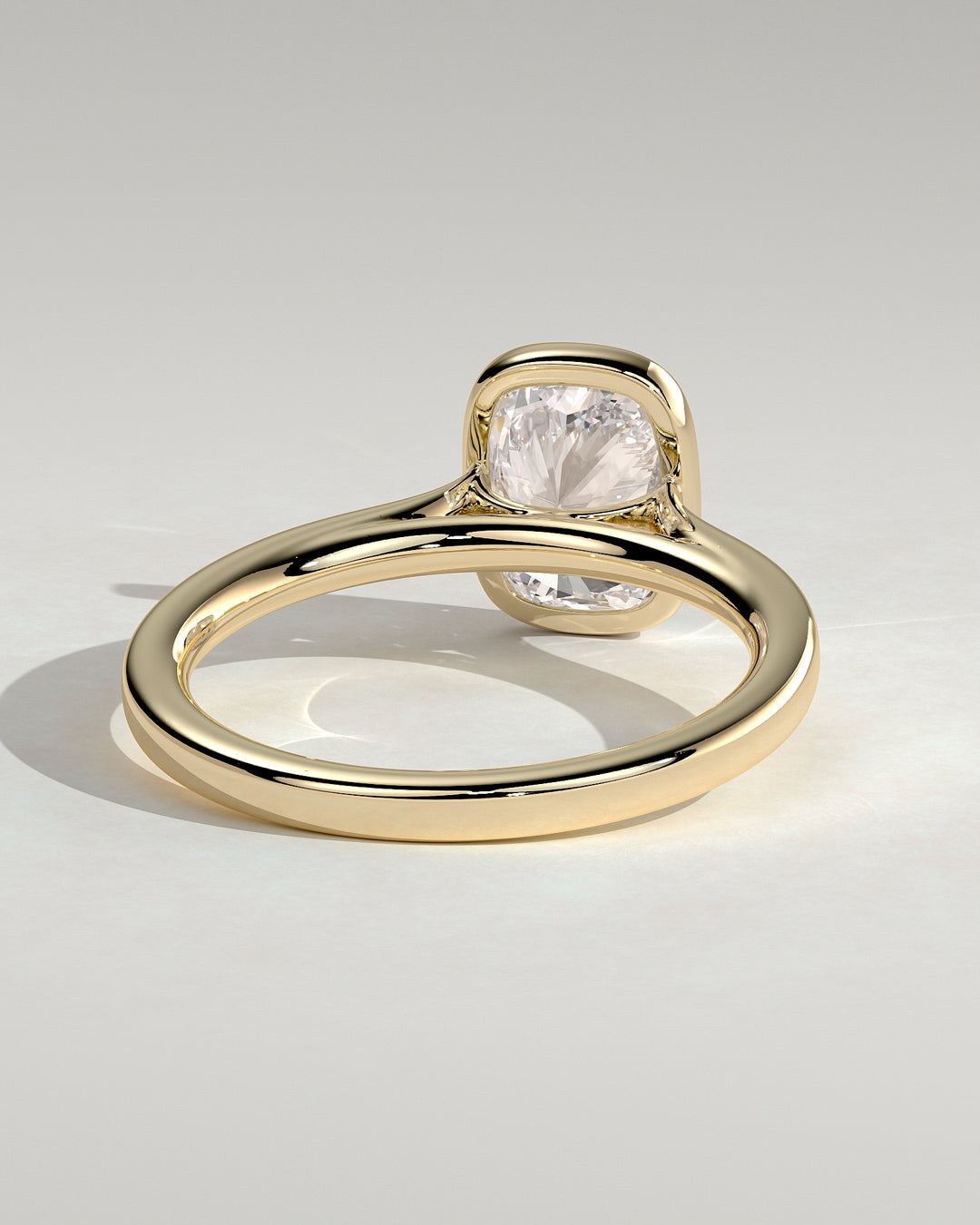 Minimalist cushion cut bridal