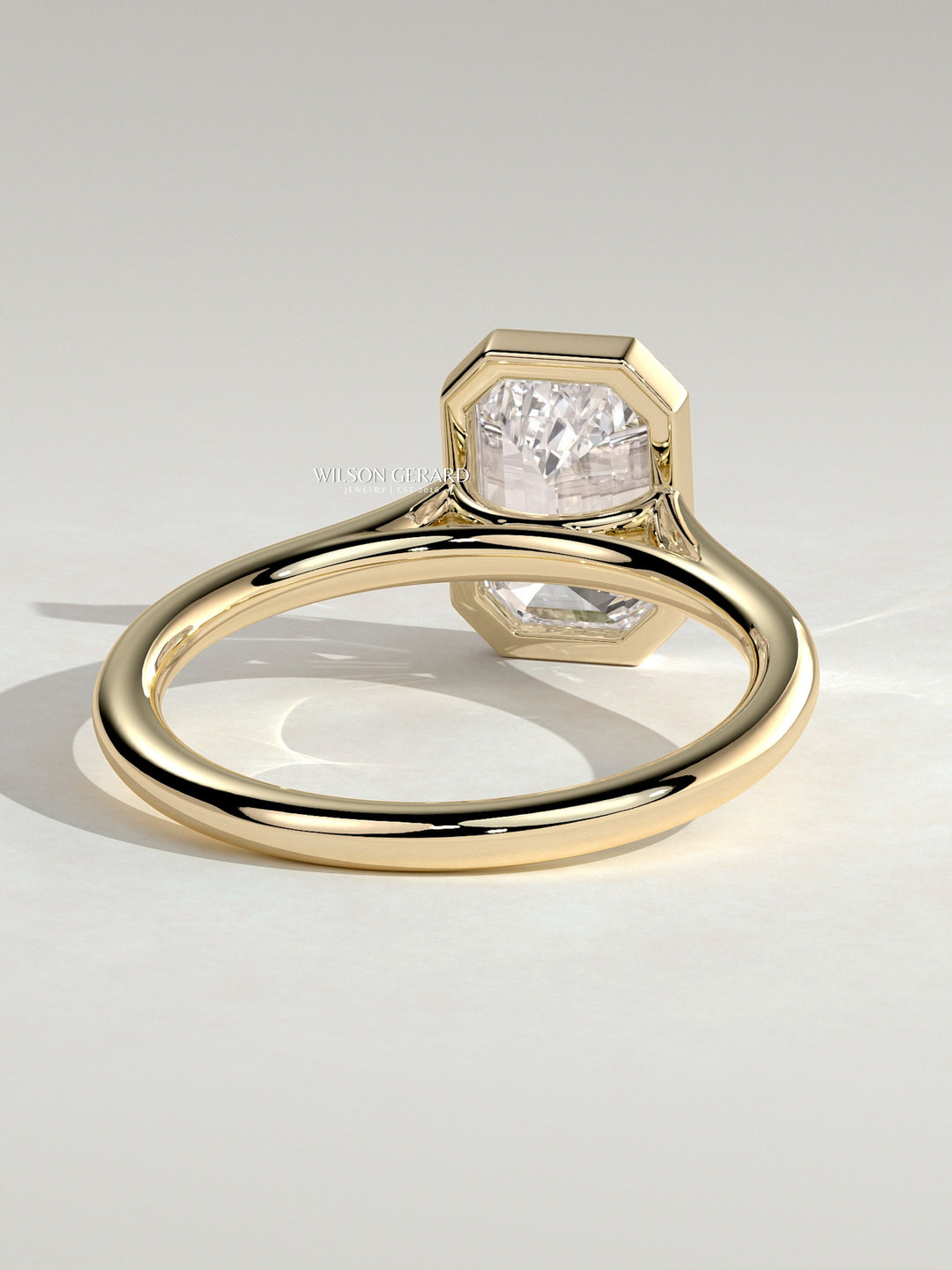 Modern Bezel Set Engagement Ring
