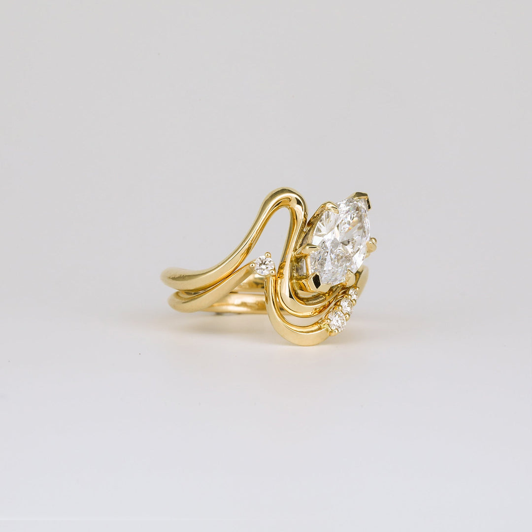 luxury marquise engagement ring 1–2 carat lab grown diamond