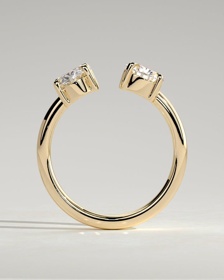 Modern minimalist engagement rings