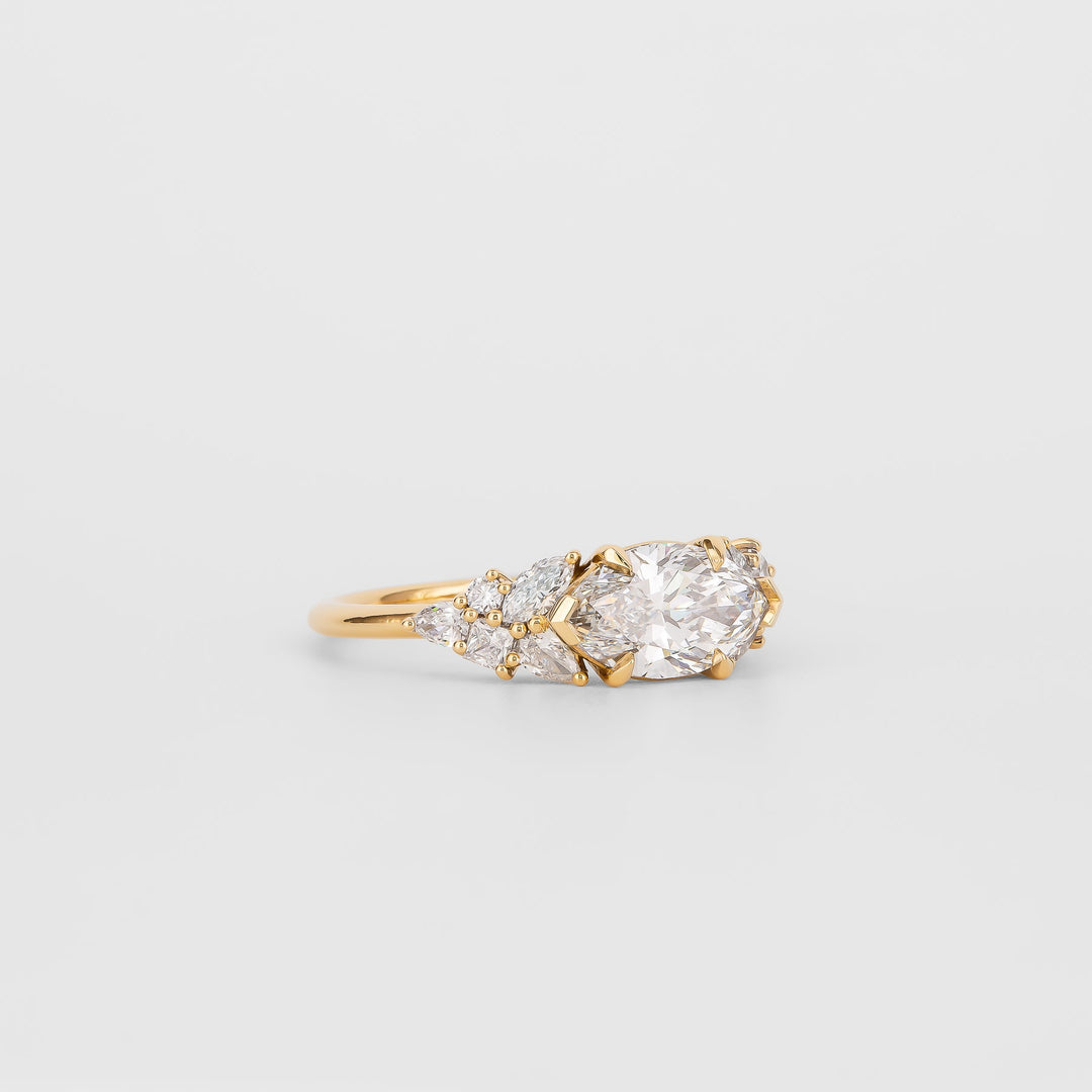 diamond cluster ring for special occasions,
diamond cluster ring vs solitaire ring,
diamond cluster ring care and maintenance,