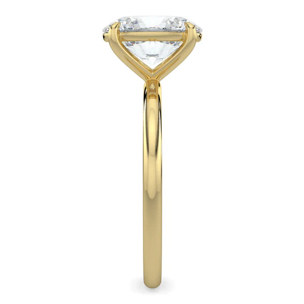 oval solitaire engagement ring E VS1 lab grown diamond USA