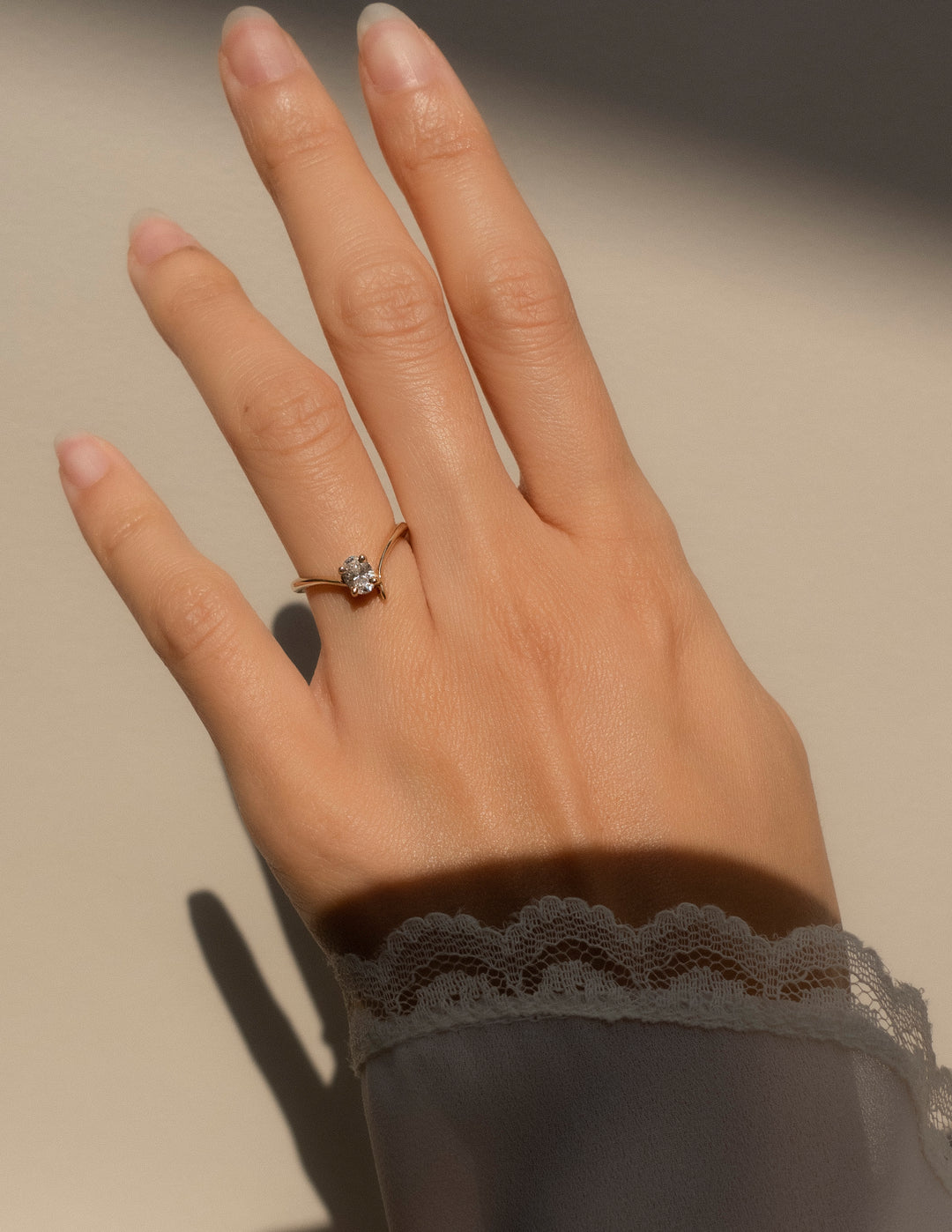 Oval Diamond Ring for Women